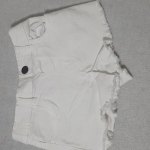 4T white shorts girls
